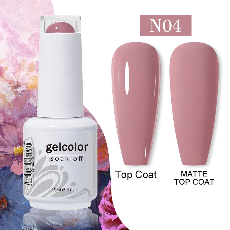 Arte Clavo 15ml Gel Polish Hybrid Varnishes 179 Colors Nails Art For Manicure Soak Off UV Need Top Base Primer Gel Nail Polish