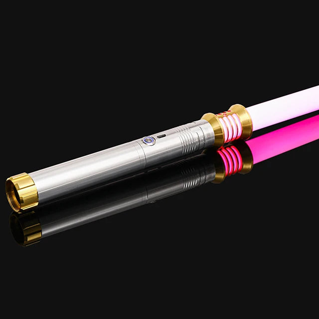RGB Metal lightsaber 16 Color laser sword toy rave cosplay Flashing Weapon With Hitting Sound Effect FX Duel Lightsaber