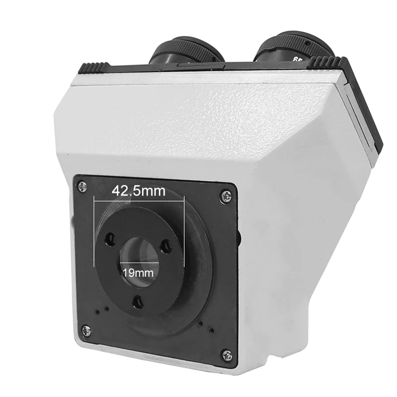 Metal Biological Microscope Head w/ WF10X WF16X Eyepiece Trinocular Microscope Head for Biological Microscope