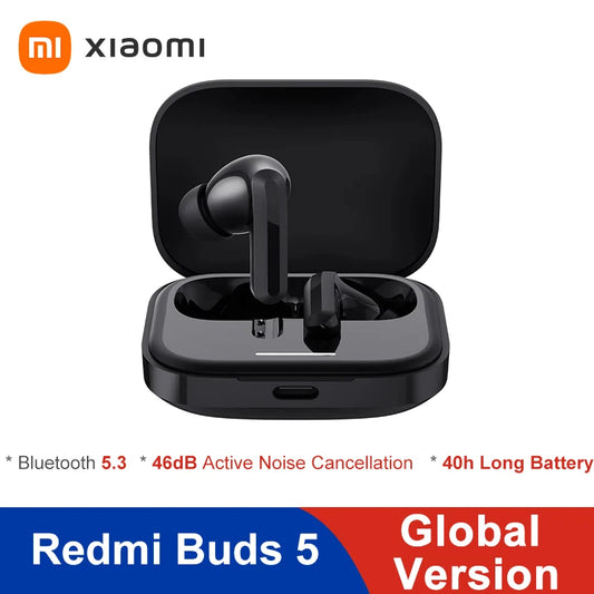 Xiaomi Redmi Buds 5 Global Version AI Noise Reduction for Calls Up to 40 Hours Long Battery Life TWS Earbuds