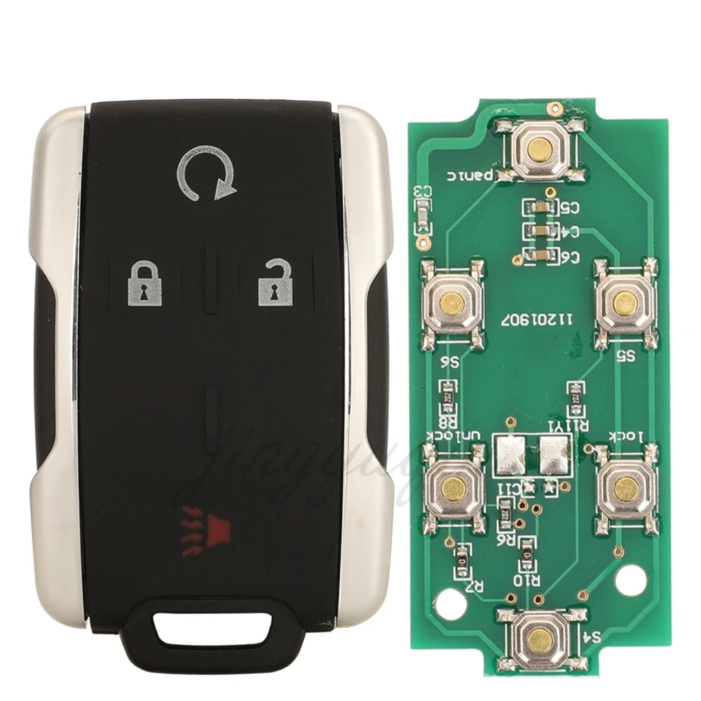 Jingyuqin Remote Smart Car Key Fob 315/433MHZ For Chevrolet Colorado Silverado Tahoe Suburban GMC Canyon Sierra Yukon 2014-2019