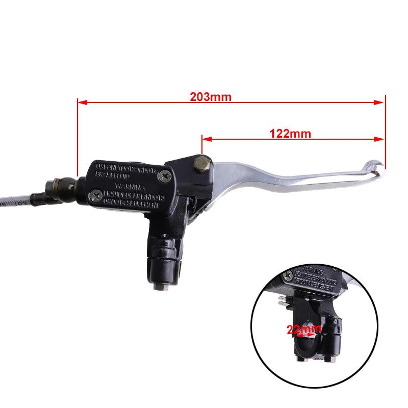 2 Stroke 47 49cc Motorcycle pocket bike Brake Front Rear Left Right Pump Master Cylinder Hydraulic Brake Hose Line Brake Caliper
