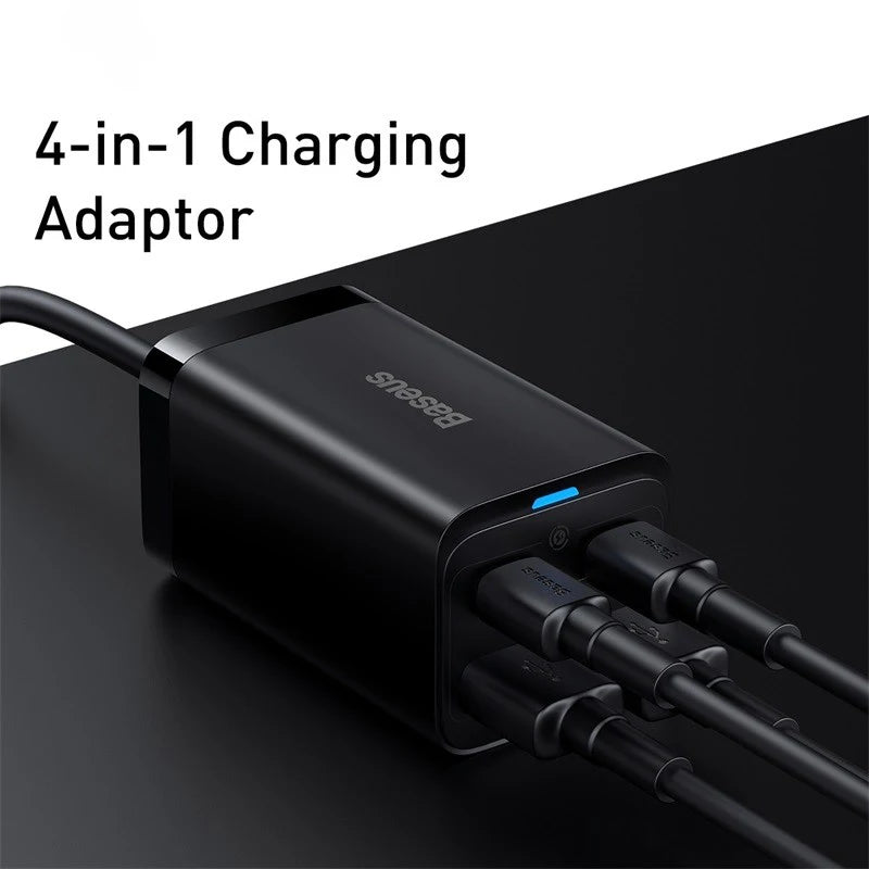 Baseus GaN3 100/ 65W Desktop Charger Quick Charge QC 3.04.0 USB C Type C Phone Charger For iPhone15 Huawei Xiaomi MacBook Laptop