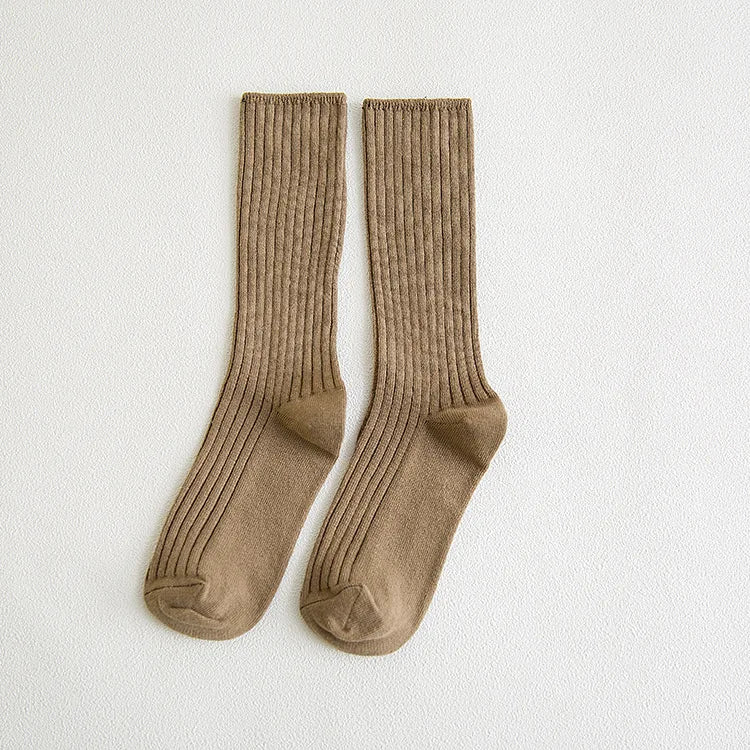5 Pairs Cute Expression Print Socks, Comfy & Funny All-match Mid Tube Socks, Women's Stockings & Hosiery