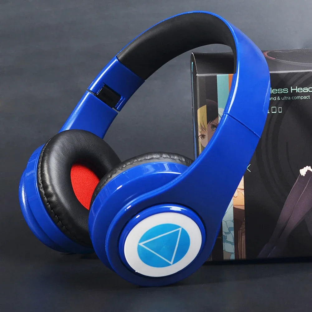Miku Nakano Sanjiu Cosplay Wireless Bluetooth-compatible Headset 5.0 Over-ear Stereo Anime Headphones with Mic for Mobile Phone