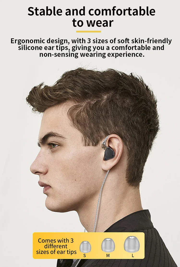 KZ ZS10 PRO X HIFI Bass Metal Hybrid In-ear Earphone Sport Noise Cancelling Headset Earbuds