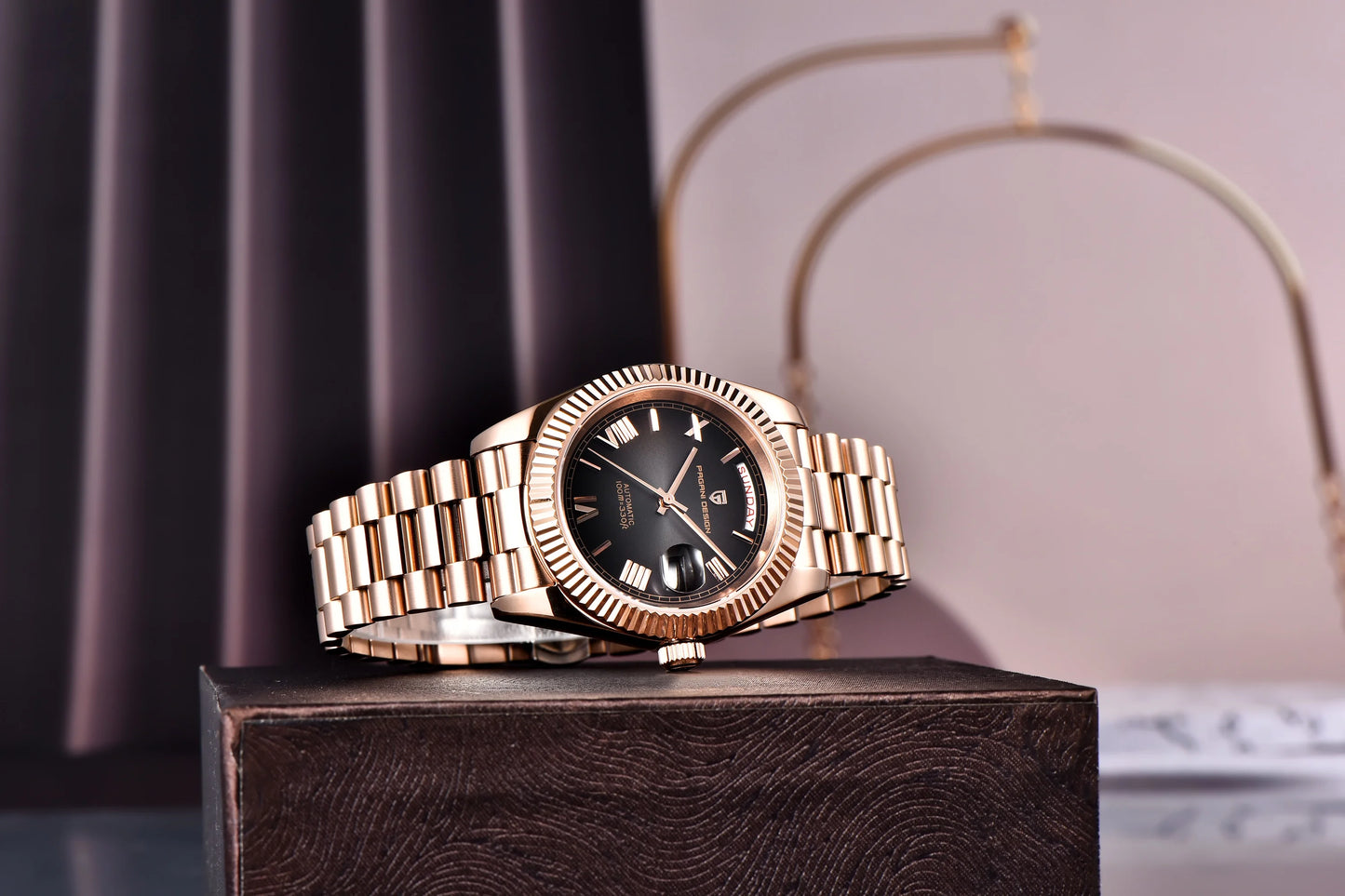 2025 New PAGANI DESIGN DD40 Luxury Rose Gold Automatic Watch For Men Mechanical Watches AR Sapphire Glass Date Wrist watch Men