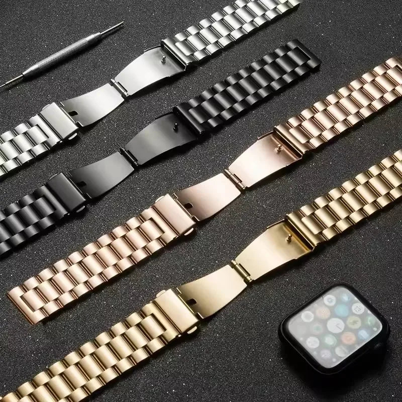 22mm 20mm Metal Band for Samsung Galaxy Watch 7 6 5 4 40mm 44mm 46mm 5Pro 45mm Stainless Steel Strap for Amazfit Bip Huawei GT4.