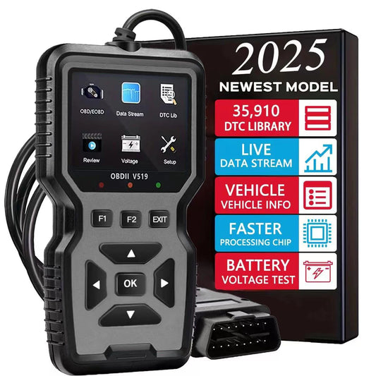 Upgraded Version of Obd2 Scanner Diagnostic Tool, Full-Featured Automatic Engine Fault Code Reader, Support Mode 6, and 8, USB Power Supply, Suitable for All Vehicles in 1996 - Essential Car Maintenance Accessories, Vehicle D