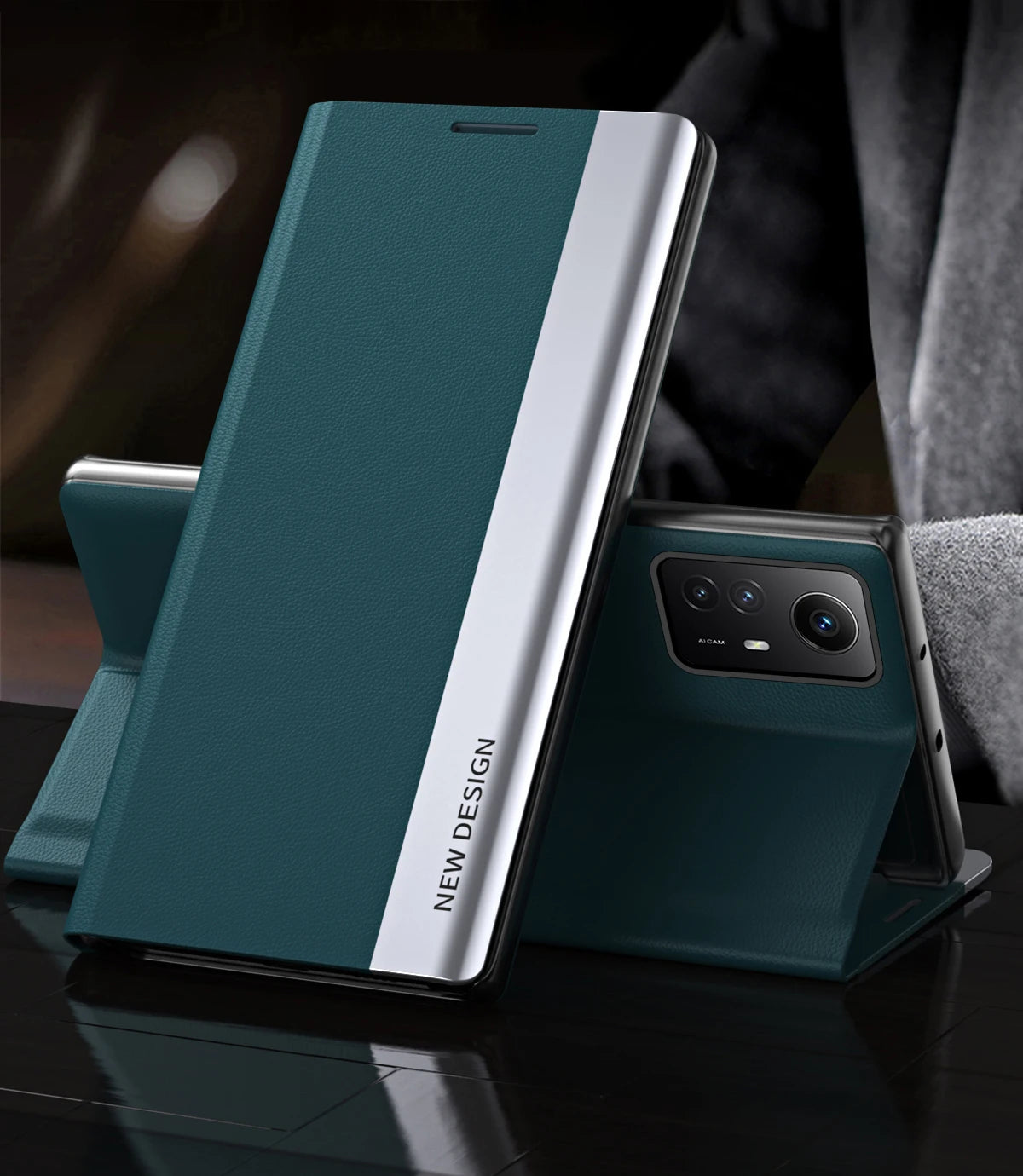 Flip Case For Xiaomi 15T Mi 14T Pro 14 T Mi14T 13T Redmi 15C 14C 13C Side Window Shockproof Luxury Litchi PU Leather Stand Cover