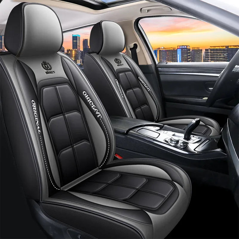 1pcs All inclusive seat cover full leather car seat cushion single seat driver and passenger seat cover all season universal pad