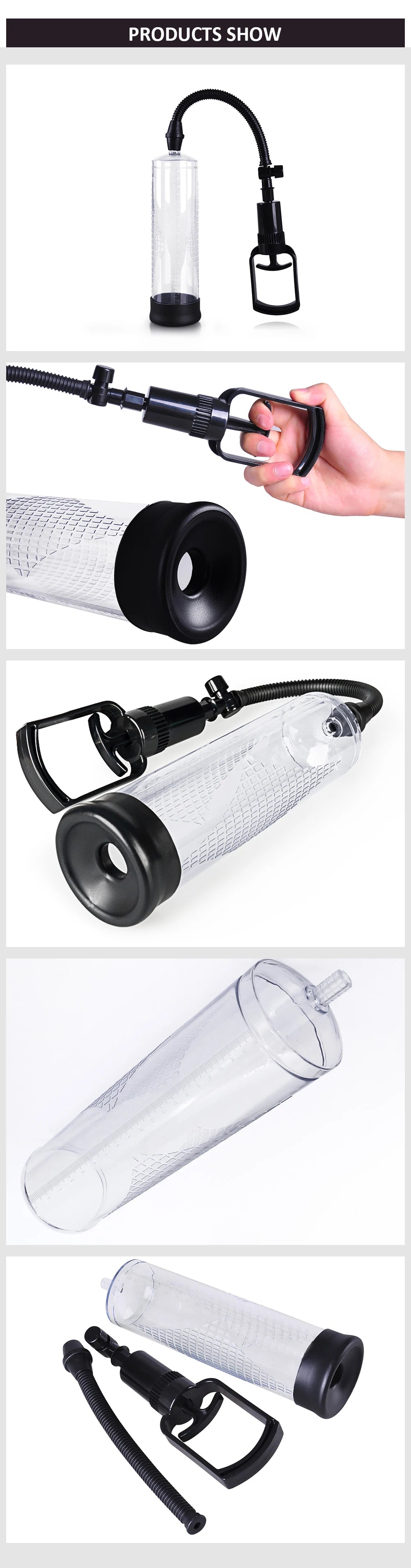 Male Penis Pump Vacuum Dick Extender Penis Enlargement Erotic Sex Toy For Man Cock Increase Length Enlarger Adult Supplies