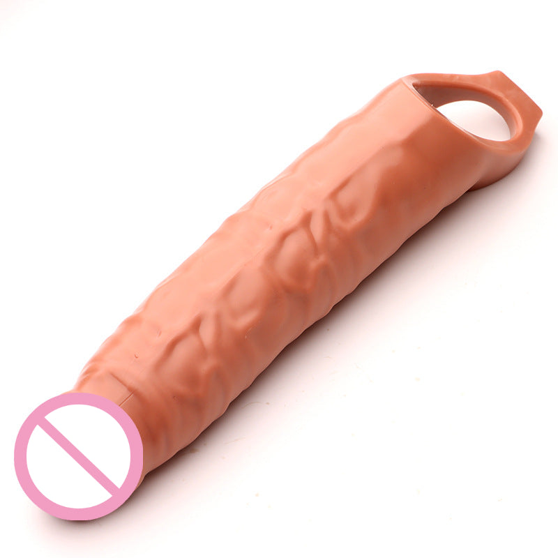 28cm Large Penis Sleeve Sex Toys for Men Penis Enlargement Extender Condom Penis Extension Adult Toys Delay Ejaculation Sex Shop