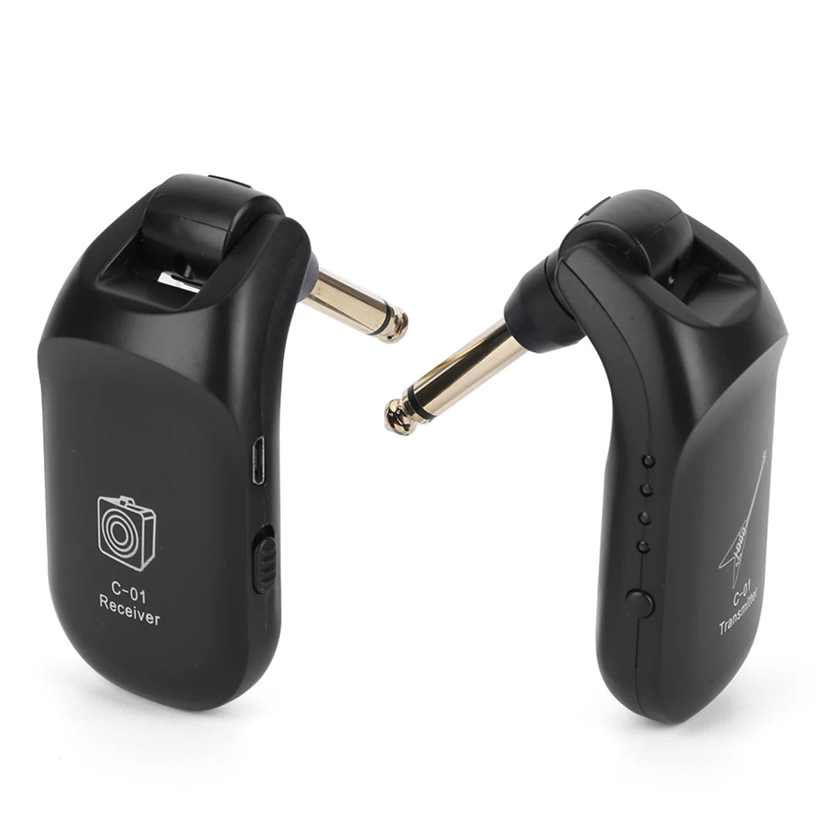 Guitar Wireless System Audio Transmitter Receiver C01 Pickup USB Rechargeable Wireless System for Electric Guitar Bass Violin