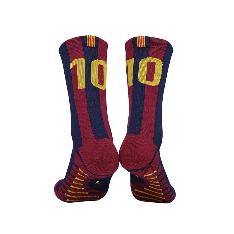 High Qality Number 30 7 Football Socks Adult Men Non-Slip Soccer Sports Outdoor Jog Running Cycling Fast-drying Breathable Sock
