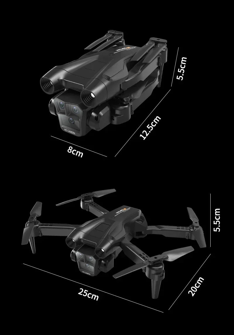 2024 M4 Drone 4K Aerial Photography With 5G WIFI MINI Dron Triple HD Camera Foldable RC Quadcopter FPV Height Hold Apron Sell