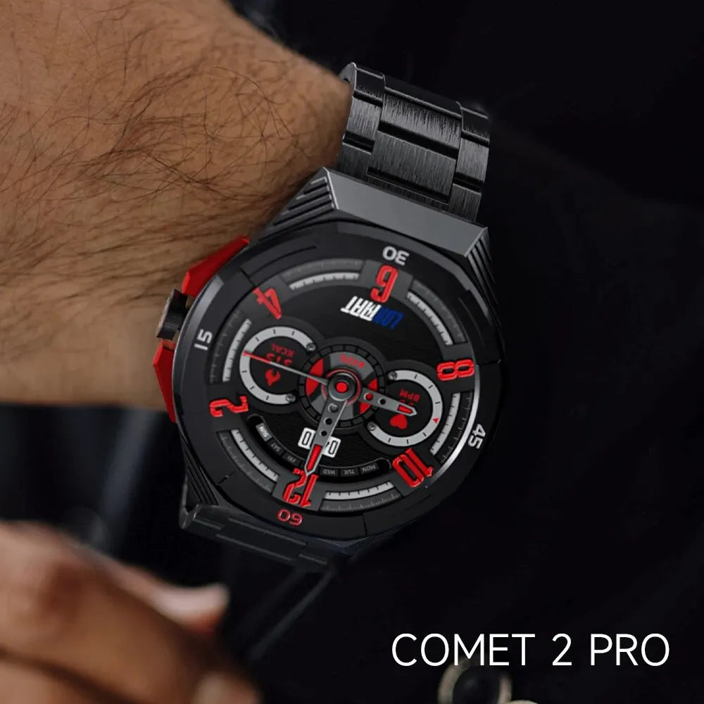 LOKMAT COMET 2 PRO Smart Watch Bluetooth Calls Watch Waterproof Fitness Tracker Heart Rate Message Push Smartwatches for Phone