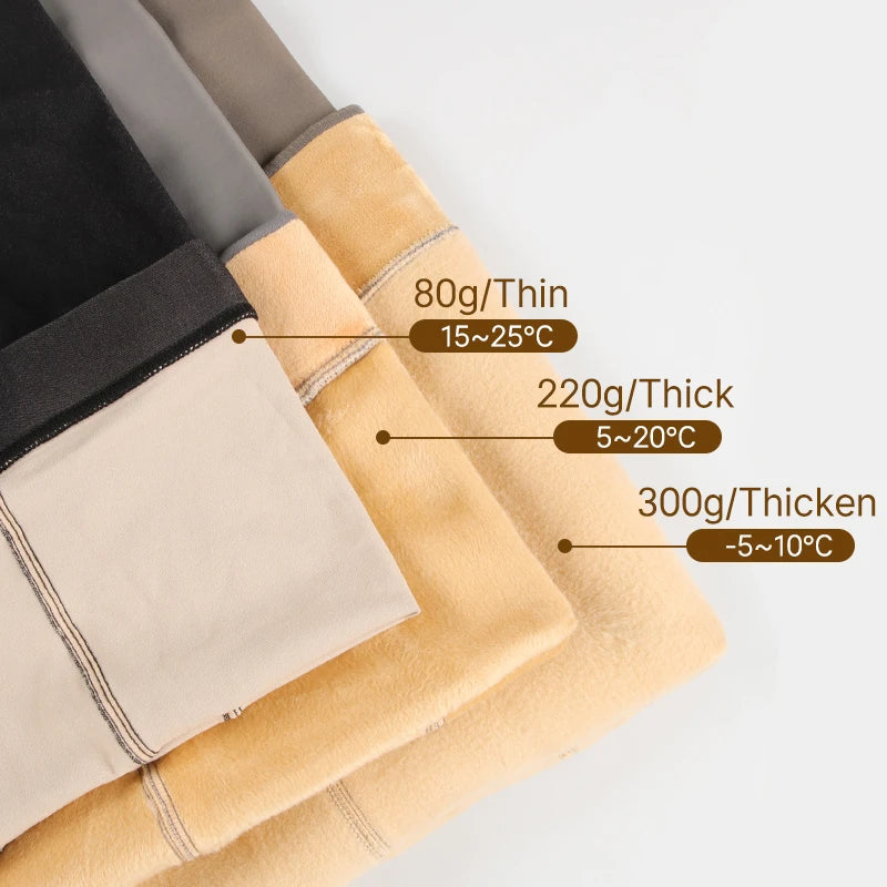 Winter Pantyhose Women Warm Fleece Tights Tights High Waist Thick Fleece Pantyhose Stretchy Thermal Translucent Stockings Woman