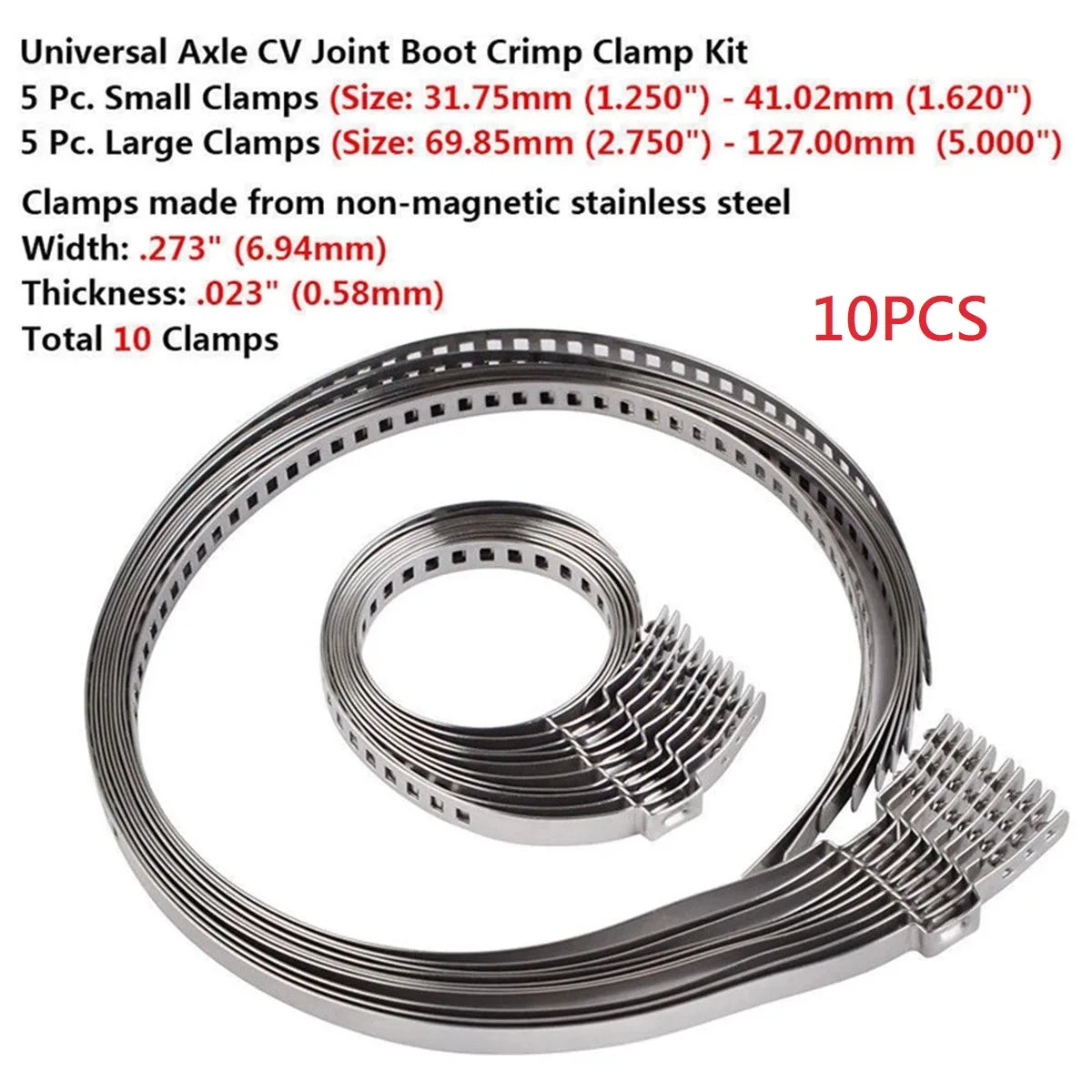 CV Joint Boot Clamp Pliers Set Stainless Steel Car Banding Tools Kit Professional Ear Boot Tie Pliers or CV Boot Clamps for Auto