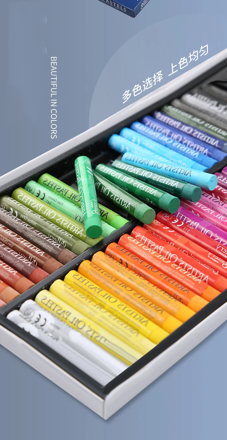 MUNGYO Artist Oil Pastel Set 12/25/50 Professional Painting Drawing Graffiti Art Crayons Washable Round Non Toxic Sticks