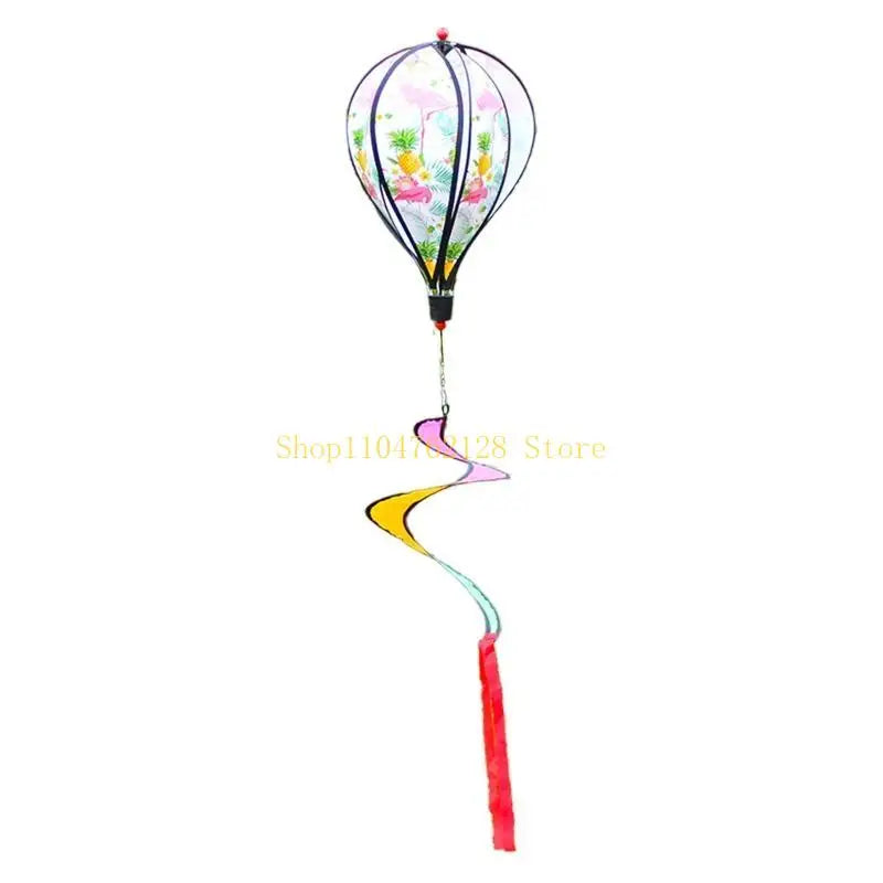 Rotating Wind Striped Tie dye Windsock Hanging Ornament Decor Supplies best sale