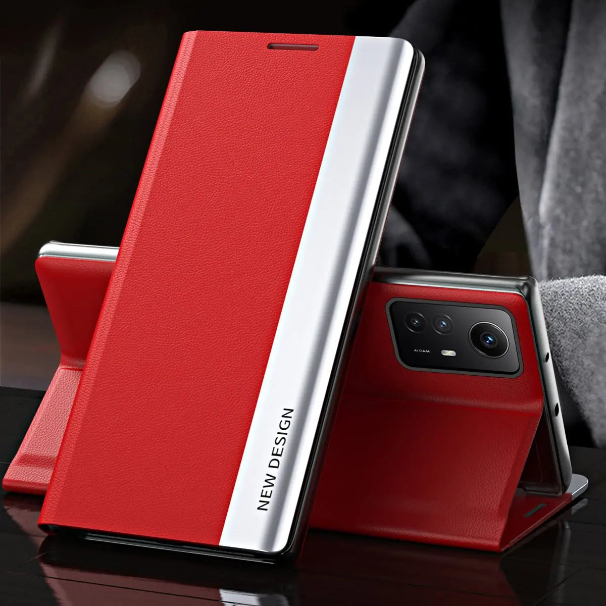 Flip Case For Xiaomi 15T Mi 14T Pro 14 T Mi14T 13T Redmi 15C 14C 13C Side Window Shockproof Luxury Litchi PU Leather Stand Cover