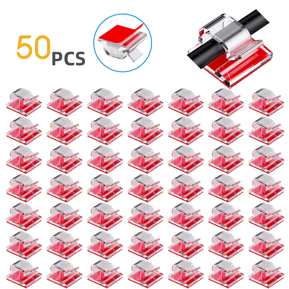 Charging Data Line Network Cable Finishing Line Clip Power Line Fixed Clip Self-Adhesive Pipe Line Alignment Multi-Purpose Clip