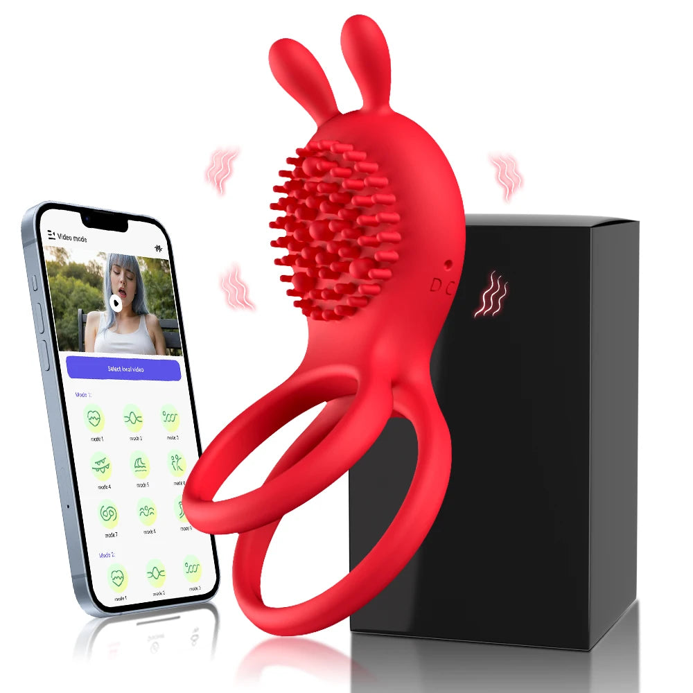Rose Penis Cock Ring Vibrator Powerful Penis Sleeve Sucking Stimulator G-spot Female Nipple Clitoral Massager Sex Toy for Couple