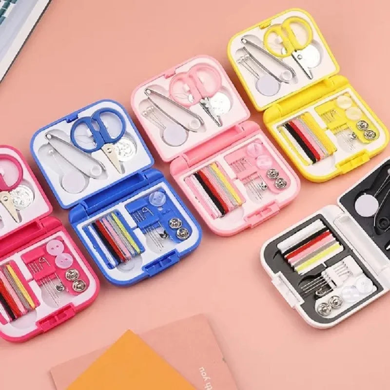 Square Mini Sewing Kits Household Sewing Kit DIY for Traveller Beginner Sewing Supplies