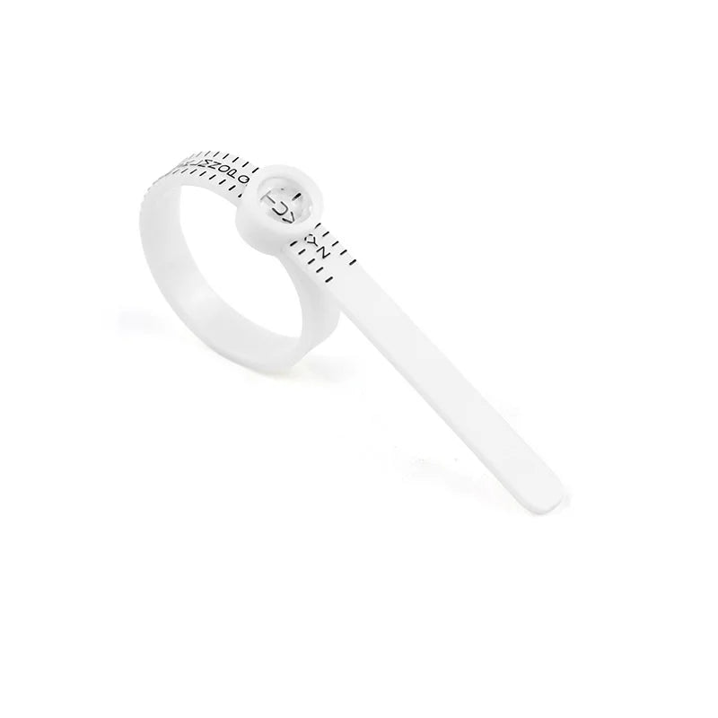 Ring Ruler Ring Measuring Tape Ring Measuring Tool Annular Coil Finger Size Filter with Magnifying Glass US UK EU HK Size