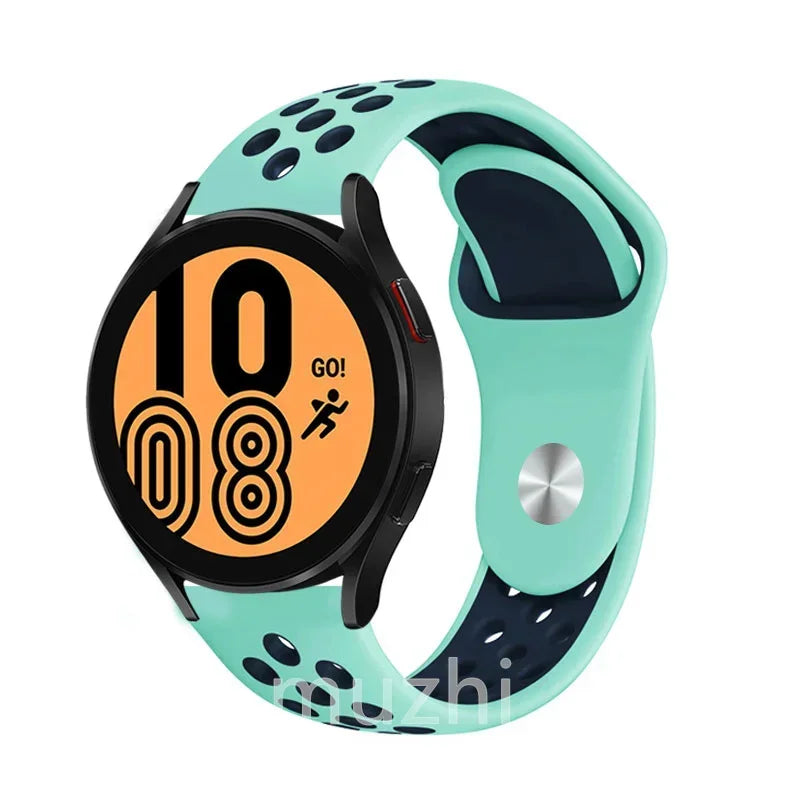 22mm 20mm watch Band for Samsung Galaxy Watch 7-6-5-pro-4-Classic/active 2 Silicone sport bracelet Huawei GT 4-3-2e-pro strap