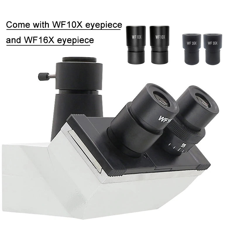 Metal Biological Microscope Head w/ WF10X WF16X Eyepiece Monocular Binocular Trinocular Microscope Head Teaching Microscope Head