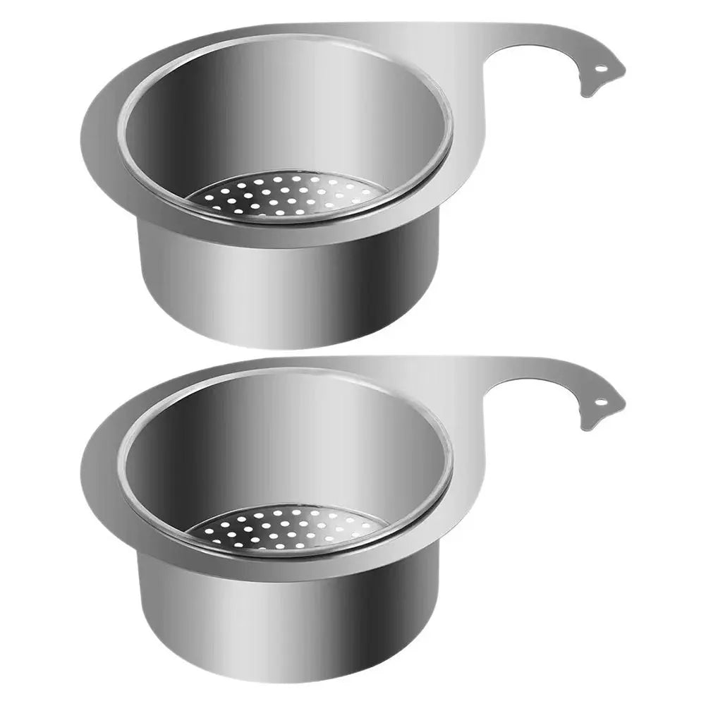 Stainless Steel Swan Sink Strainer Basket Removable Goosehead Storage Drainage Basket Goosehead Hanging Wet & Dry Drainage Racks