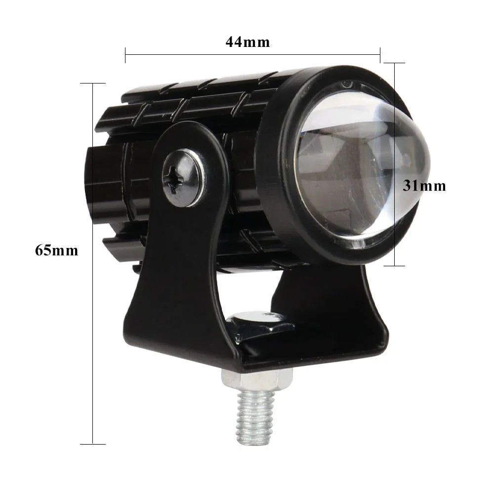 Motorcycle Mini Driving Light Dual Colo for Headlight Auxiliary Spotlight Lamp R ATV Scooter Moto Fog Light Accessories 12V