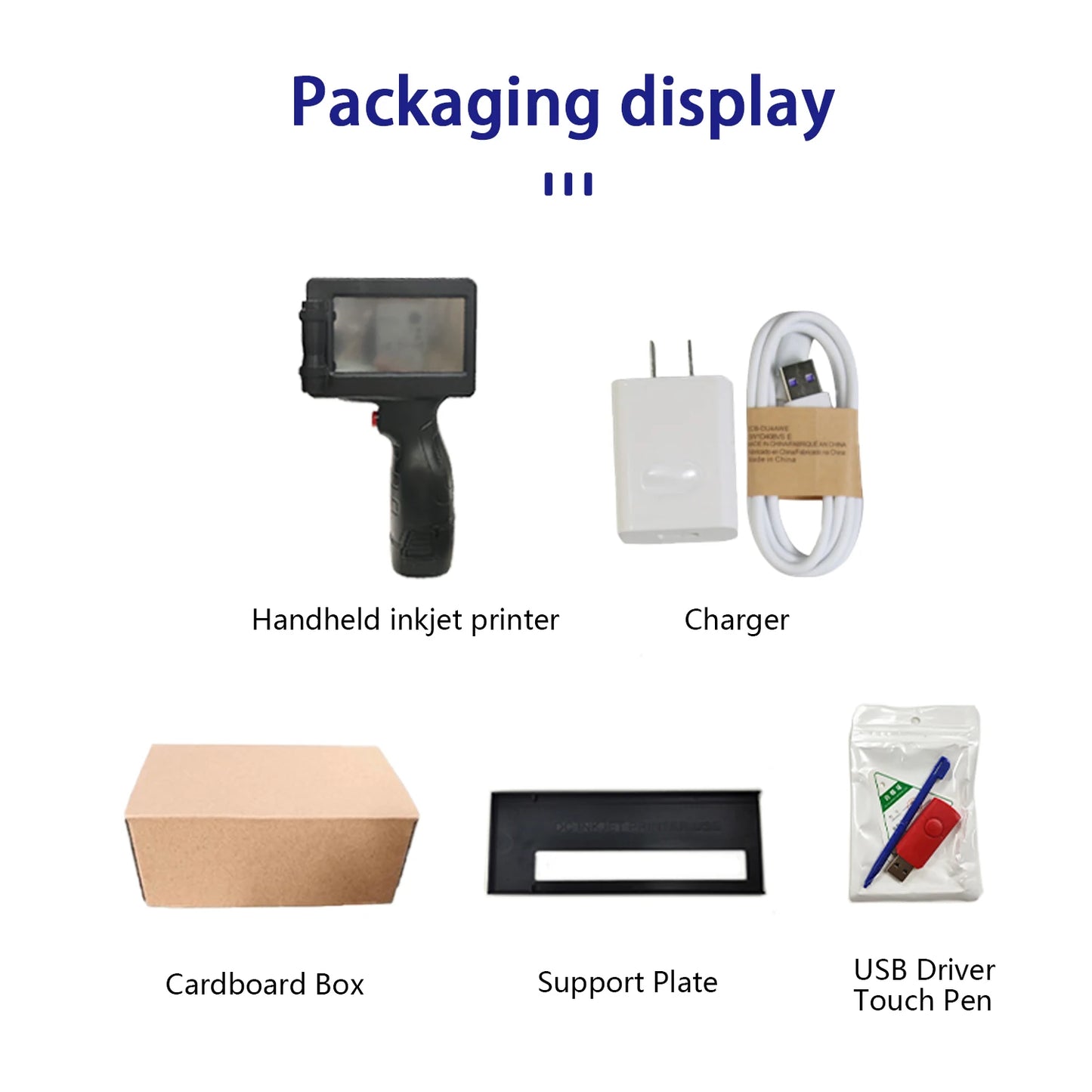 EURANNIT E17 12.7mm Portable Handheld Inkjet Printer Text QR Barcode Batch Number Logo Image Expire Date TIJ Printing Machine