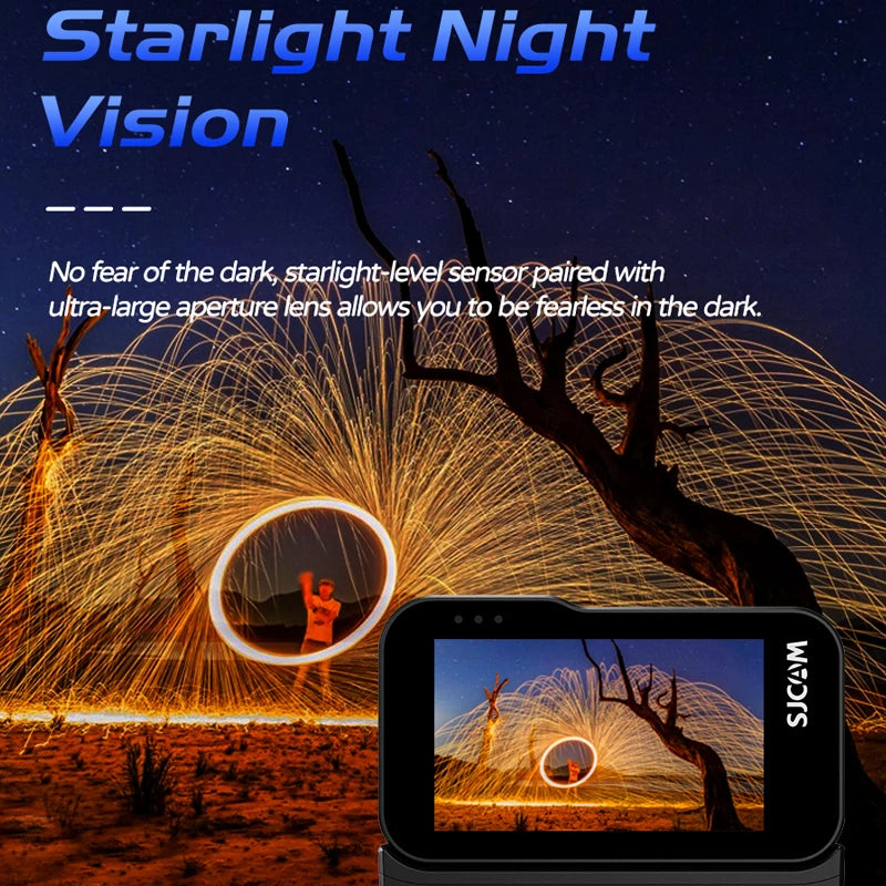 SJCAM SJ20 Dual Lens Dual cameras 4K Action Camera Waterproof 5G WiFi Touch Screen action cam camera sport helmet New In 2024