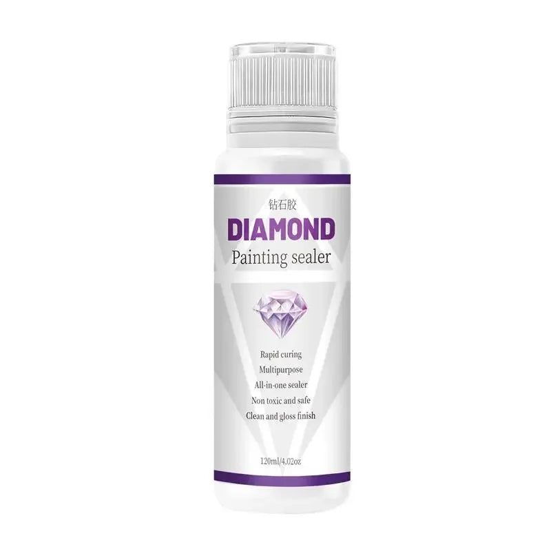 120ML Adhesives & Sealers Diamond Painting Sealer Puzzle Art Glue Permanent Hold & Shine Effect Sealer Diamond Painting Puzzle