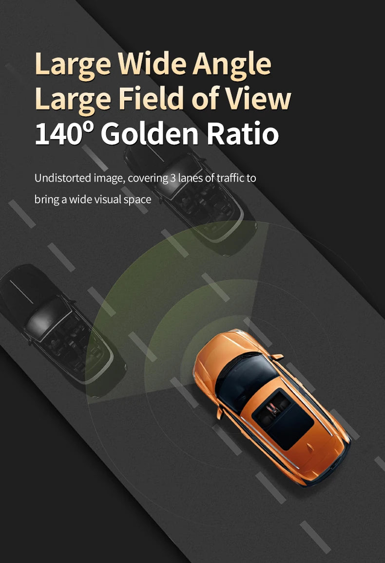 HP Dashcam F969X 4K 2160P car camera HD night vision parking monitoring car WiFi Car DVR video recording