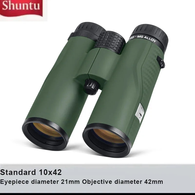 Shuntu Powerful 10x50 12x50 ED Lens Binocular Magnesium Alloy SMC BAK4 Prism Nitrogen Filled IPX7 Waterproof For Travel Hunting