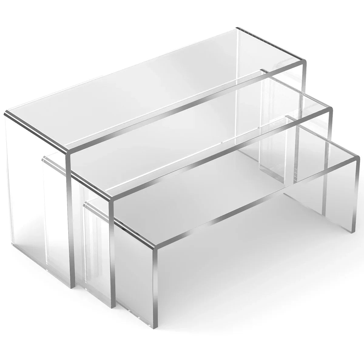 3/6/9Pcs Acrylic Display Stand Multifunctional Transparently Mini Model Storage Rack for Perfume Doll Jewelry Decor Organzier