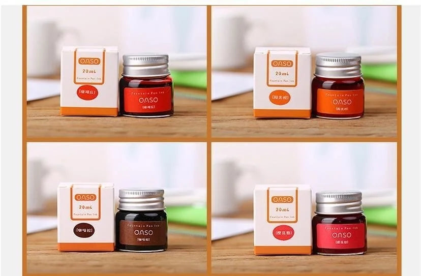 20ml Smooth Colorful Liquid Ink Bright Comics Ink Refill Without Fountain Pen Ink Pen Carbon Office School Stationery 03826