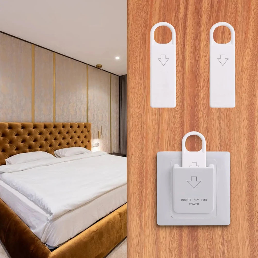 40A 86 Type Hotel Card Power Switch On-off Type Energy Saving Switch With 3 Card Keys Hotel Magnetic Card Switch White 86x86mm