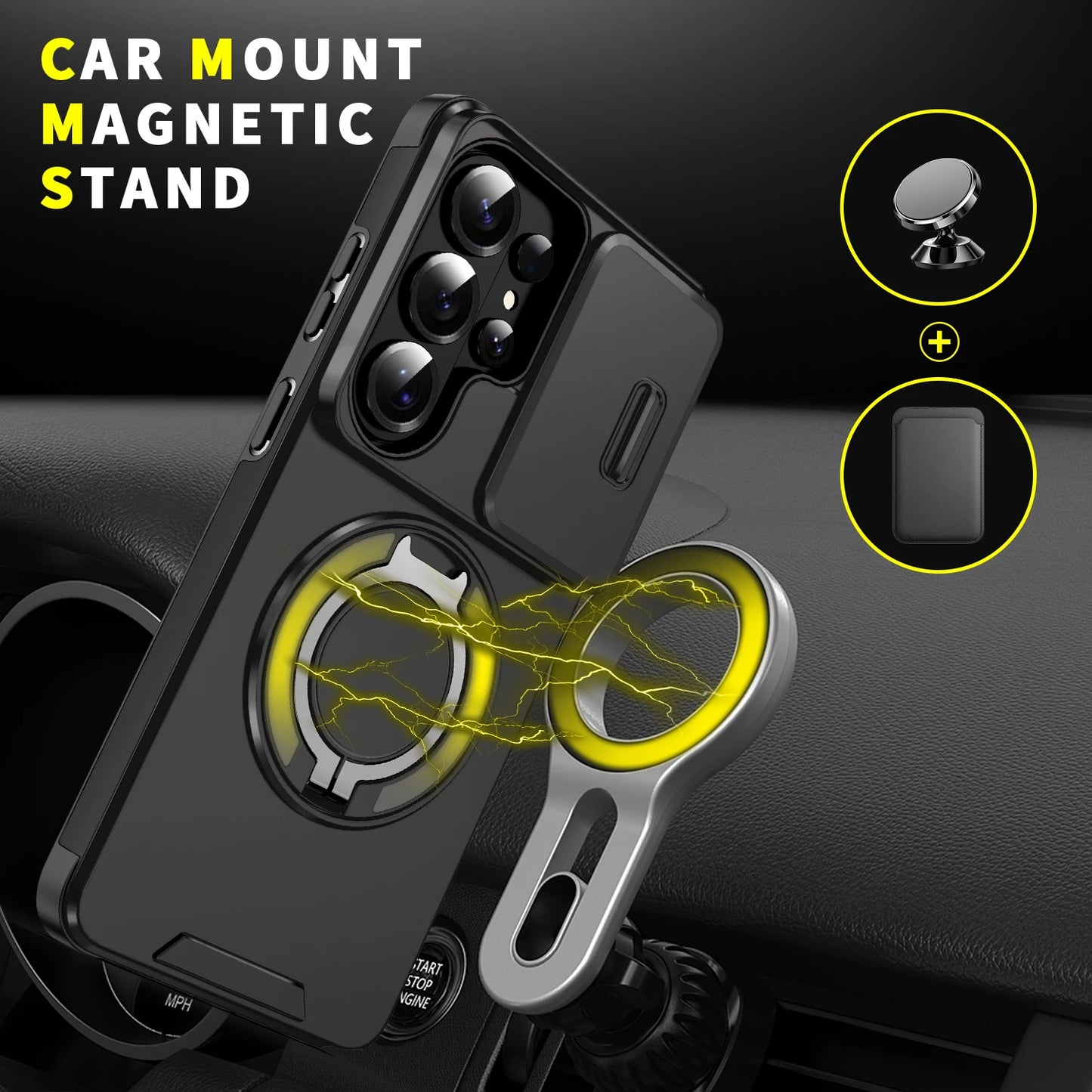 Armor Bag Shockproof Lens Case for Samsung Galaxy S26 Ultra A57 5G S25 FE S23 S24 Plus S21 S22 A17 A37 A56 A36 A16 A55 A35 A15