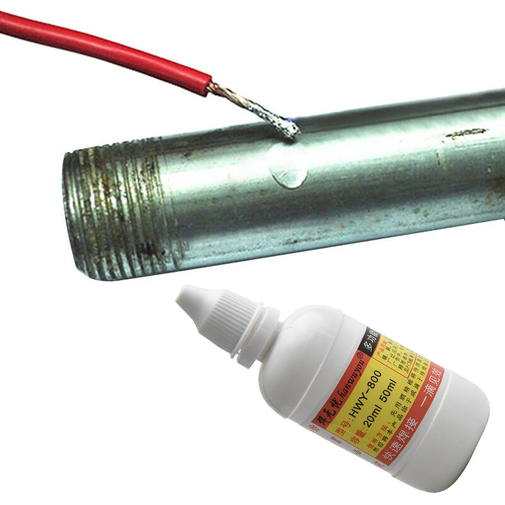 50ml Stainless Steel Flux Soldering Paste Liquid Solder Tool Quick Welding Non-toxic HLY-800 Soldering Flux For Nickel/copper