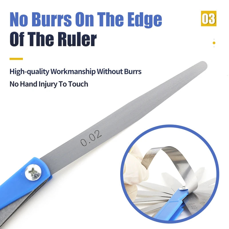 Feeler Gauge Metric Inch Spark Plug Gauge Valve Probes Filler Gauge Probe Thickness Gauge Spark Plug Gap Tools Thickness Set