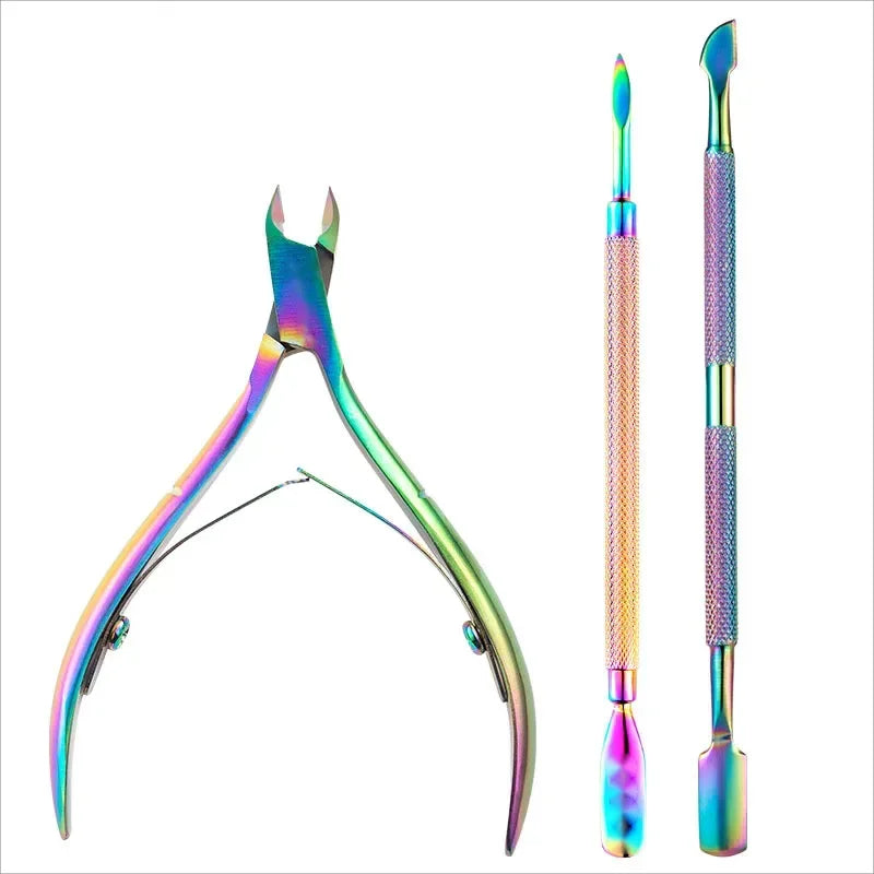 3PCS Manicure Tools Set Stainless Steel Nail File To Remove Dead Skin Manicure Tools Set Dead Skin Pliers