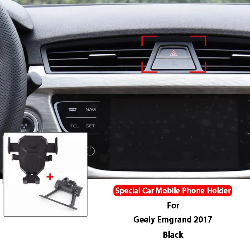 360 Rotate Degree Phone Car Holder Mount Dashboard Mobile Phone Holder GPS Car Stand For Geely ICON Emagrand Emagrand S/L
