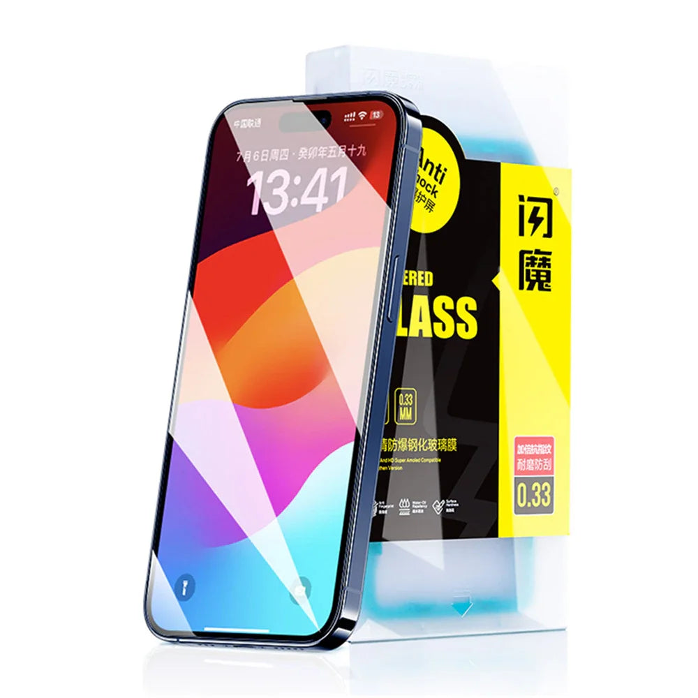 SmartDevil 2PCS Tempered Glass For iPhone 15 Pro Max 15 Plus Screen Protector 15Pro Non-full Cover Front Film Anti-Fingerprint