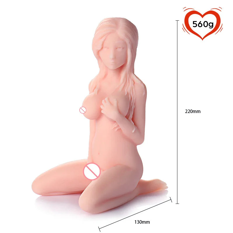Portable 1.4kg Sexy Female Torso Half Body Sex Doll Silicone Male Masturbator Rubber Pussy Anal Sex Toys Porn Doll Sex Shop 18+