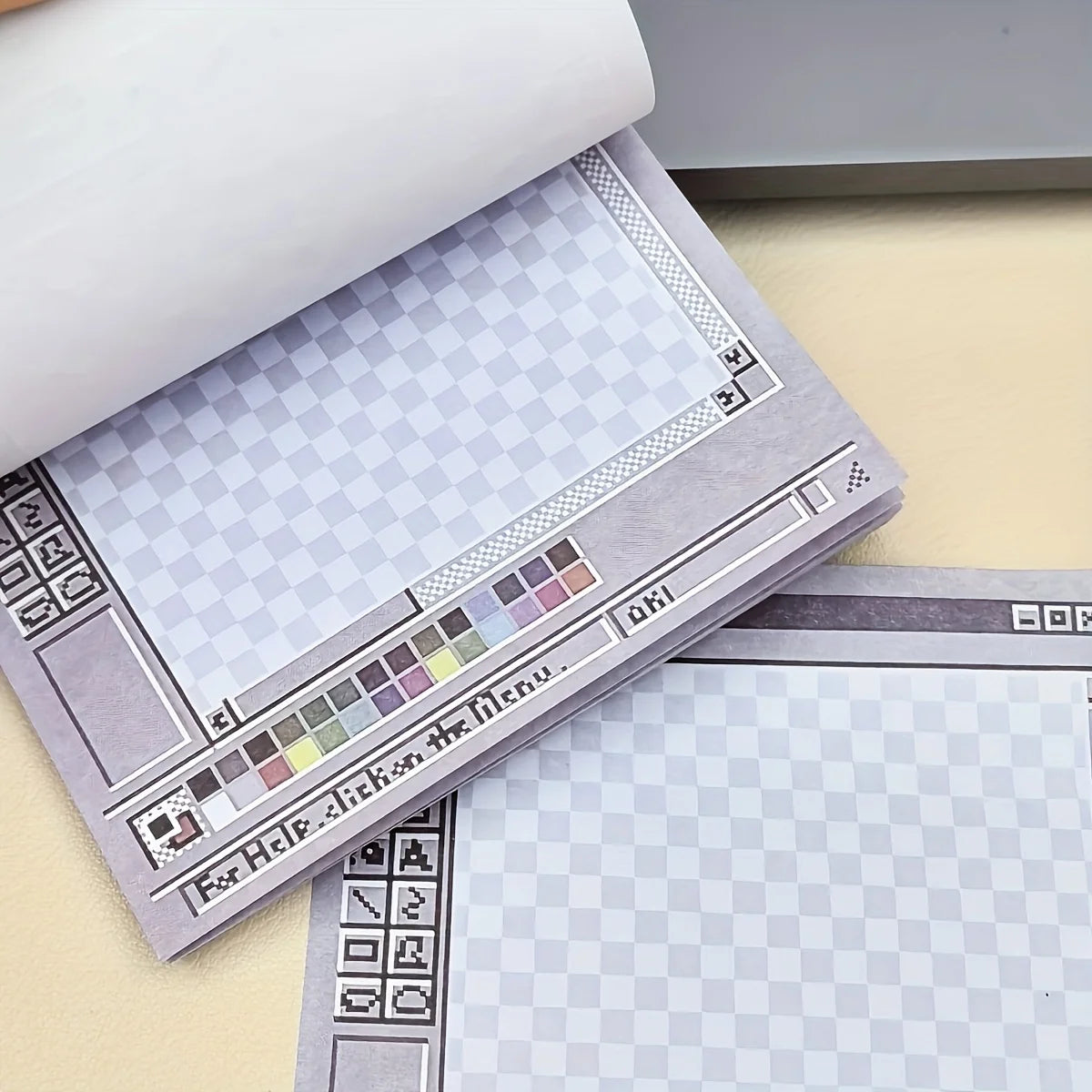 50-Sheet Square Sticky Notes Pad - Perfect for Students & Office Decor | Aesthetic Tear-Off Memo Paper